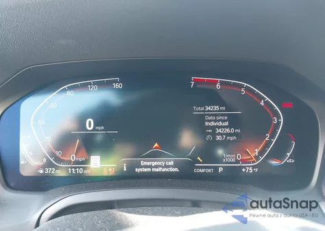 2022 BMW 330I xDrive z USA, uszkodzony, nr VIN 3MW5R7J04N8C60267